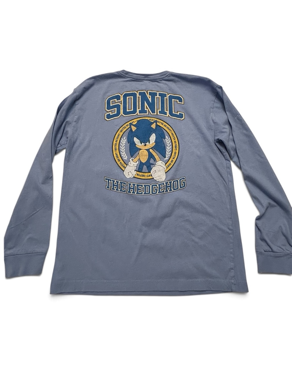 GAP Kids Sonic Blue Long-Sleeve T-Shirt SZ XXL (14-16) EUC Casual kidcore - Picture 2 of 8